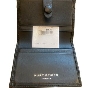Kurt Geiger Black Leather Wallet Compact New with Tag, no box